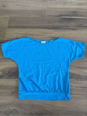 Vintage Blue Alloy Dolman Sleeve Top